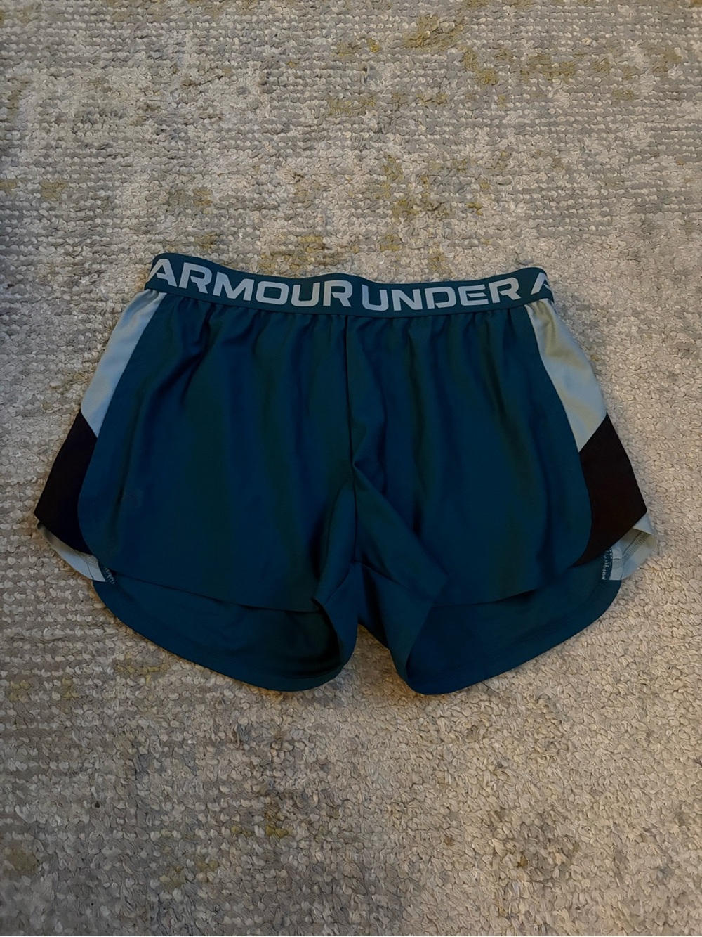 Under Armour Teal and Black Women's Running Shorts